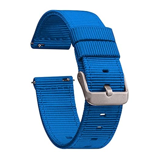 GadgetWraps 20mm Gizmo Watch Nylon Watch Band with Quick Release Pins – Compatible with Gizmo Watch, Samsung, Pebble – 20mm Nylon Watch Band (Electric Blue, 20mm)