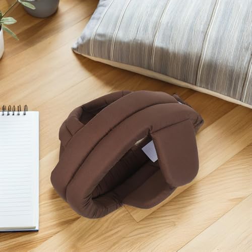 Gorra protectora ajustable de algodón marrón para proteger a los ancianos 6