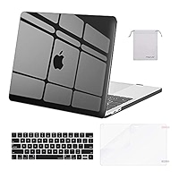 MiNGFi Copritastiera Silicone per MacBook Pro 13 M1/M2 A2338 (2020–2023), A2289 (2020), A2251 (2020–2021), Pro 16 A2141 (2019–2021) EU/ISO - Trasparente