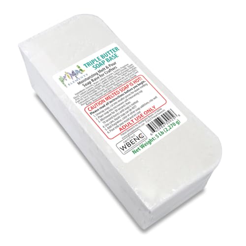 Primal Elements Triple Butter Soap Base (Mango, Shea, and Cocoa Butter) - Moisturizing Melt and Pour...