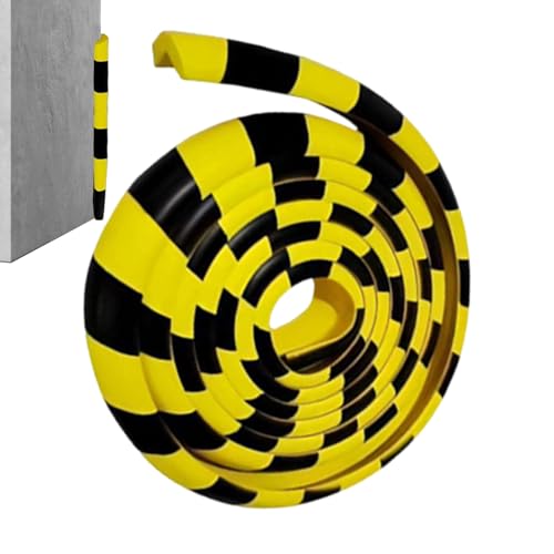 Protection d’Angle Murale – Bande Anti-Collision 5m Jaune Noir | Mousse Auto-Adhésive en Caoutchouc | Protection Mur Garage Sécurité Industrielle