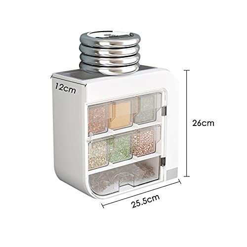 Opslag Spice Jars Kruidendoos Huishouden Keuken Plank Kruiden Gratis Ponsen Rack Chopstick Opbergbuis Wandmontage… - Image 2
