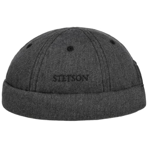 Stetson Cotton Melange Dockermütze Herren Sommer Winter anthrazit XL (60-61 cm)