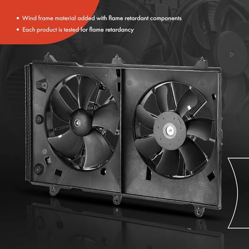 A-Premium Engine Radiator Cooling Fan Assembly Compatible with Select Honda Models - Accord 2003 2004 2005 2006 2007 - Replace# 19020PND003, 38611RAAA01 by A-Premium - Image 3