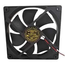 D12SH-12 Fan 12CM for 12V 0.30A 12025 120X120X25MM 2-Wire Cooling Fan