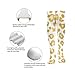 Meaudiwes Knee High Athletic Socks, Tube Outdoor Sport Stockings, Cheetah Gold Leopard Print Fashion Long Leg Socks