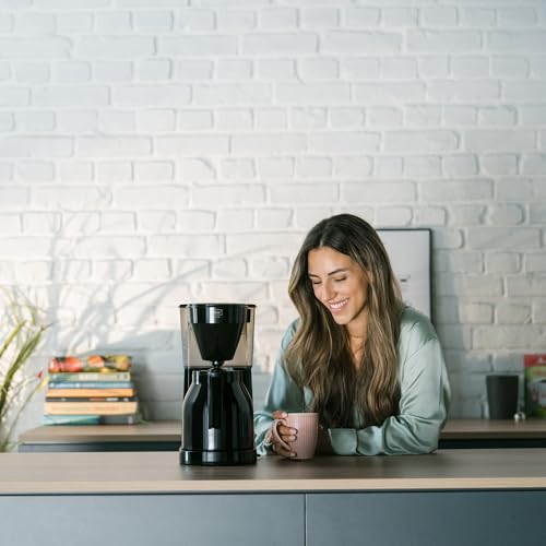 Melitta Easy Therm – Kaffeemaschine mit doppelter Thermokanne, Filterkaffeemaschine mit Tropfstopp, für bis zu 8 Tassen Kaffee pro Kanne, schwarz – Bild 3