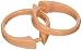 Carnation Home Fashions "Snap Plastic Shower Curtain Hooks, Peach