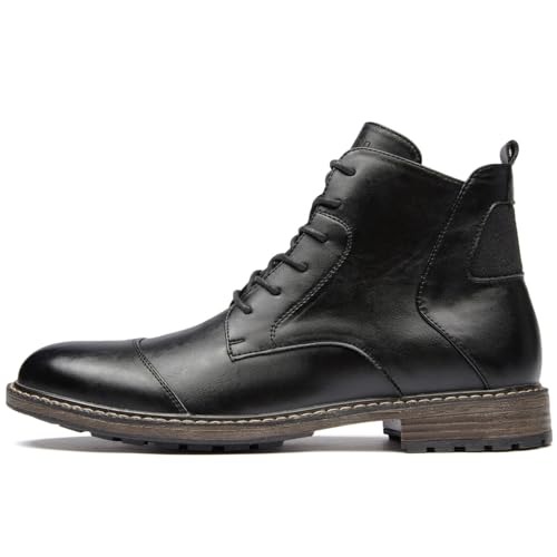 Men's Ankle Boots Lace-Up Dress Shoes, Oxford Business Shoes for Men.2