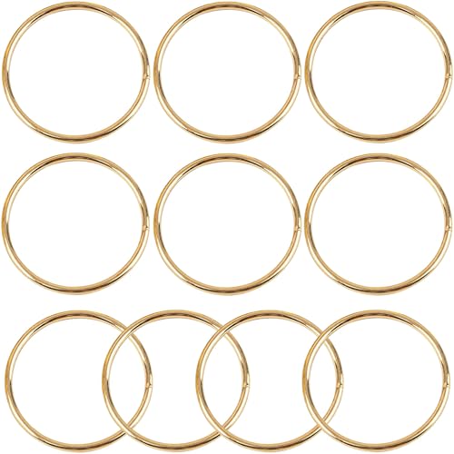 10Pcs Macrame Hoops Ring, BetterJonny 7 Inch Metal Craft Rings