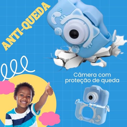 Câmera Digital Infantil Portátil 20MP 1080P HD Câmera de Vídeo Filmadora Câmera Selfie recarregável
