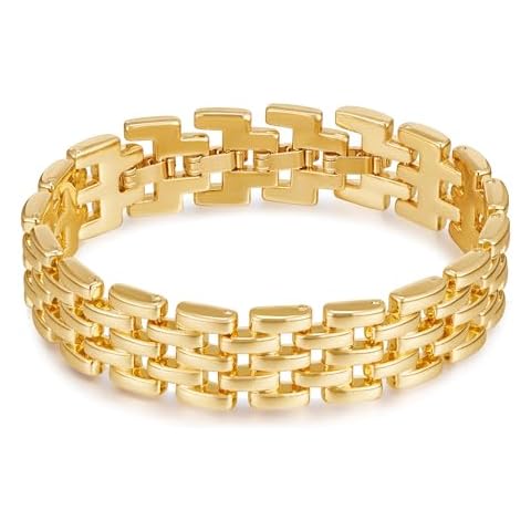 CLASSYZINT Stainless Steel Bracelets for Women, Gold Watch Bracelet for Women | Link Chain Bracelets for Women Cover