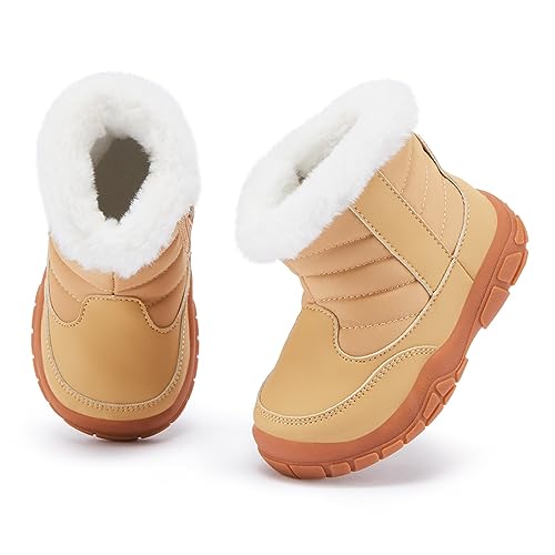 BMCiTYBM Baby Snow Boots Infant Winter Boots Toddler Boys Girls Warm Walking Shoes for 6 9 12 18 24 Months3