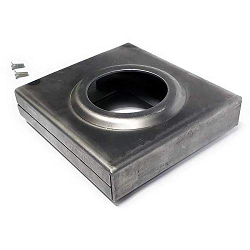 Single Box Hole Lockbox Weldable Steel Gate Doors 4 1/4" (H) X 4 1/2 (W) X 1" (D) Part #: 49451 Unpainted #TOP4
