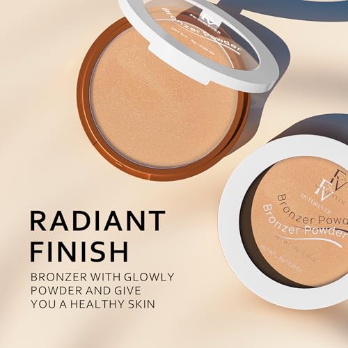FV Bronzer Powder, Long Lasting Waterproof Silky Bronzing Powder, Sunkissed Glow Makeup Finish - Image 4