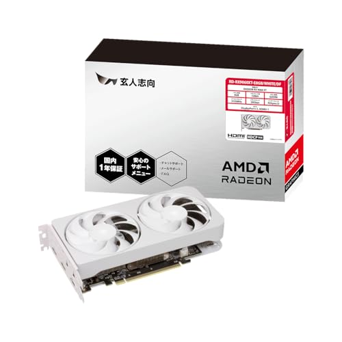 玄人志向 AMD Radeon RX 9060 XT RD-RX9060XT-E8GB