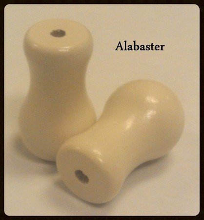 Window Blind Wood Cord Tassels/knobs Cord - 12 Pack See More Colors! (Alabaster)