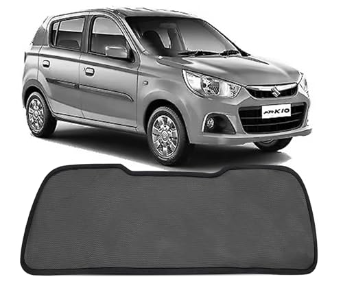 Image of Autofact Dicky Curtain for Maruti Alto K10 | Custom Fit Rear Windshield Sunshade | UV & Heat Protection | Foldable Mesh | Privacy & Cooling Car Accessory