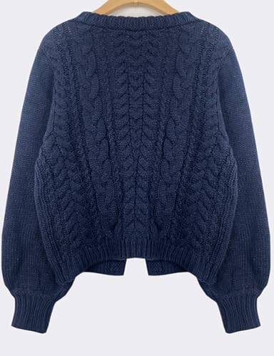 Kinghua Tie Front Cardigan for Women Fall Winter V Neck Cable Knit Cropped Cardigan Sweaters Cute Bow Tops2