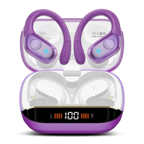 Image of Bluetooth 5.4 Headphones Wireless Earbuds Sports, 75Hrs Bass Hi-Fi Stereo