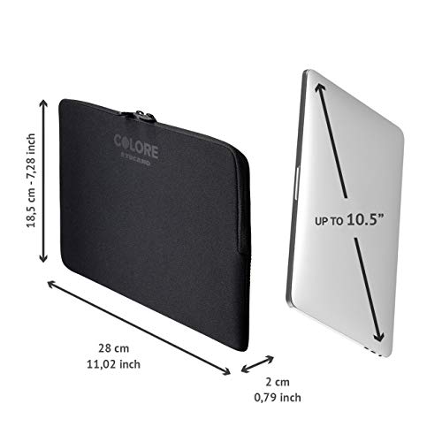 Tucano Colore Second Skin Custodia in Neoprene per Tablet 9" e 10.5" (Nero) - 3