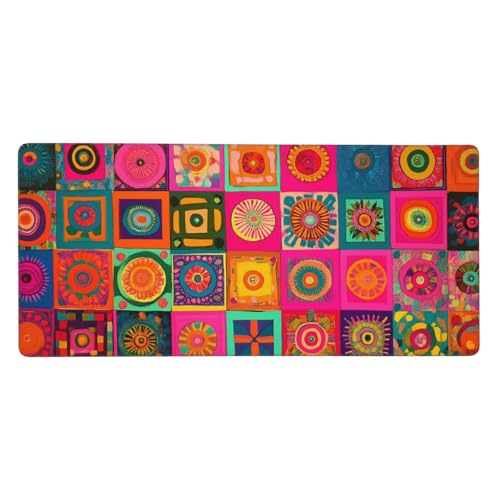 Alfombrilla ratón impermeable y antideslizante de 80x30 cm con diseño vistoso G13 para mesa