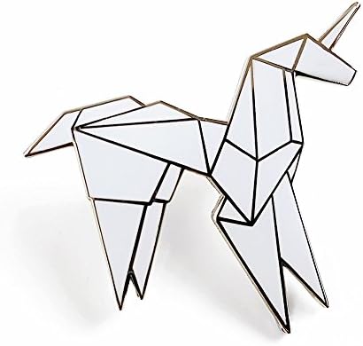 Pinsanity Origami Unicorn Enamel Lapel Pin