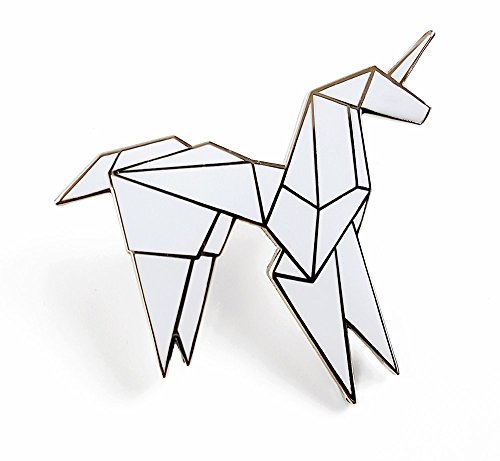 Pinsanity Origami Unicorn Enamel Lapel Pin