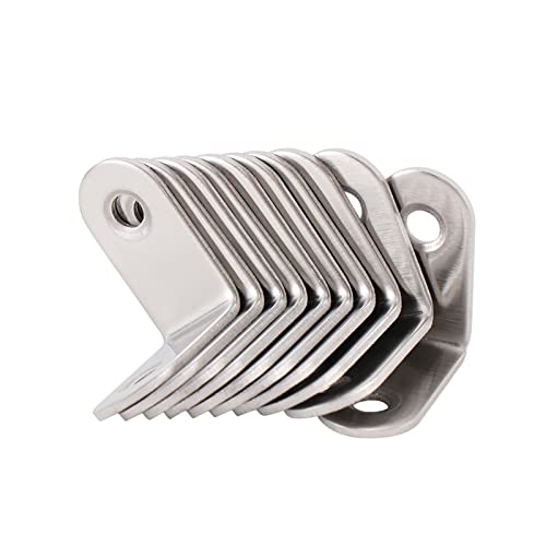Staffe ad angolo retto resistenti per legno, robuste staffe angolari per assemblaggio di mobili fai da te, perfette per collegamenti di tavoli e sedie