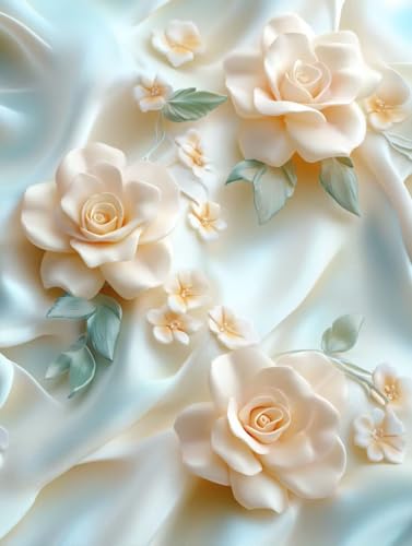 Feuille Peinture Diamant Relaxation - Kit Broderie Diamant Complet pour Éveiller votre Créativité