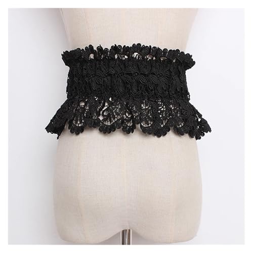 Women's Elastic Lace Cummerbunds Female Dress Corsets Waistband Belts Decoration Wide Belt for decoration2