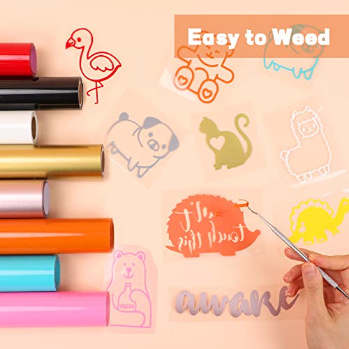 Htvront Htv Vinyl Rolls Heat Transfer Vinyl - 12" X 5Ft Orange Htv Vinyl For Shirts, Iron On Vinyl For All Cutter Machine - Easy To Cut & Weed For Heat Vinyl Design (Orange) #TOP3