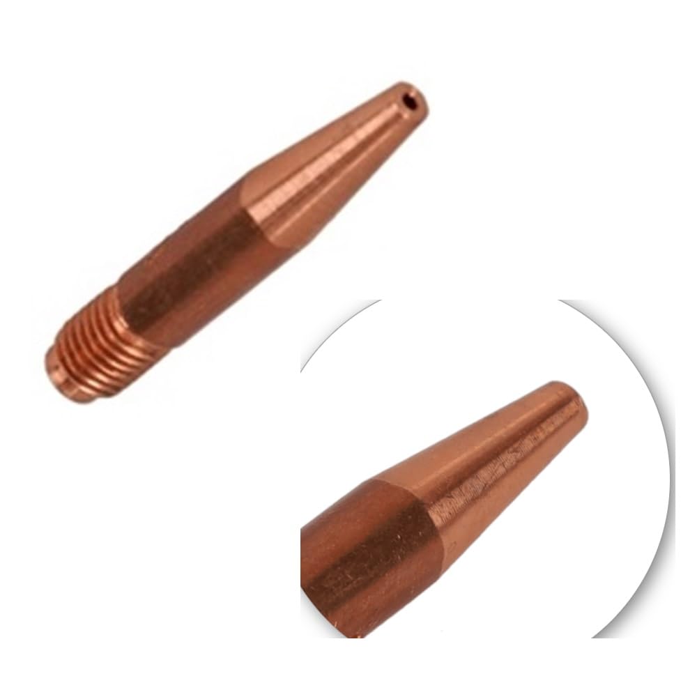 Puntas de contacto de soldadura Mig 14T45 de 0.45 pulgadas cónicas para Tweco, Lincoln 200-400 PK de 25
