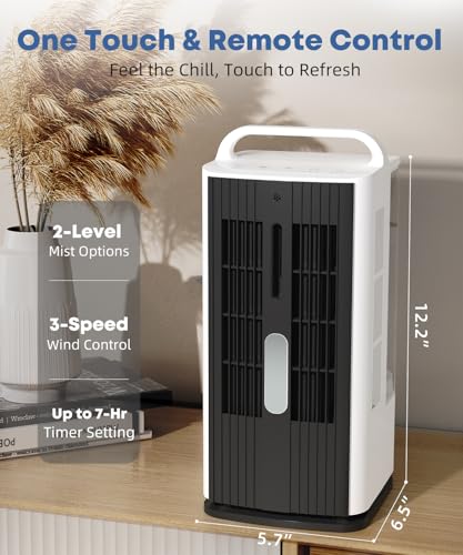 image for XAMATTS Portable Air Conditioner with Remote Control, 1700ml Evaporati