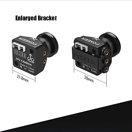 Fpv Camera Foxeer Razer Mini Cam 1200Tvl 2.1Mm Lens 4:3 Fov 125 Degree Pal Ntsc Switchable For Racing Drone Black #TOP4