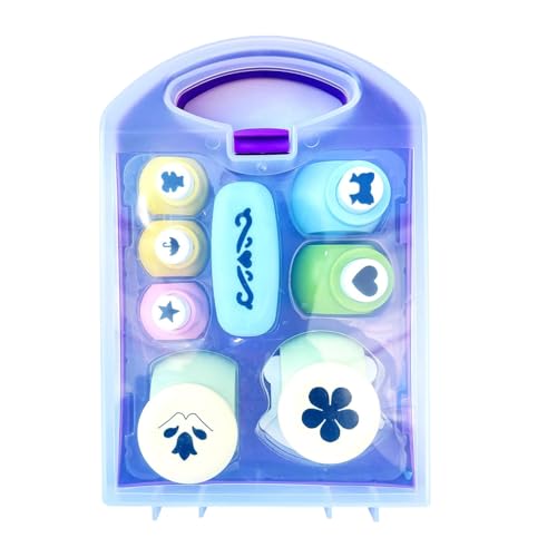 kesurpae Papierstanzer Formen drücken, Prägegerät entwickeln Feinmotorik mit Leichtigkeit, DIY Kartenschneider, Papierstanzer, Locher Formen