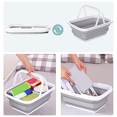 Chirsemey Opvouwbare wasbak, 10 liter, inklapbare spoelbak, draagbaar, intrekbare wastafel, antislip, reiswaterreservoir… - Image 7