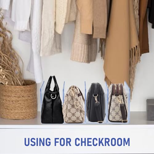 Elezeal 2pcs Clear Acrylic Magazine Holder, Desktop File Organizer Thick File Sorter Book Holder for Bottle Tray, Kitchen Lid Organizer, Small Handbag Clutch Bag Divider, Purse Stand Rack - Cosy Home Interiors Elezeal 2pcs Clear Acrylic Magazine Holder, Desktop File Organizer Thick File Sorter Book Holder for Bottle Tray, Kitchen Lid Organizer, Small Handbag Clutch Bag Divider, Purse Stand Rack - Image 9