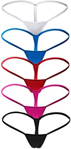 ETAOLINE Women's Low Rise Micro Back G-string Thong Panty Underwear