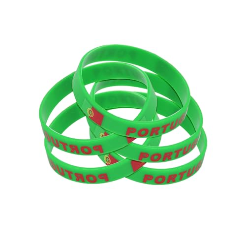 TARIFA UNITED Bracelet Portugais Drapeau Portugal bracelet elastique 5 bracelet silicone femme homme caoutchouc cadeau Portugais Drapeau