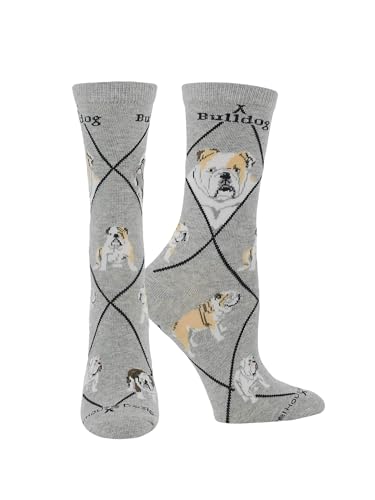 Image of WHD American Bull Dog Crew Socks for Women & Men | Gift for Dog Lovers, Cute Pet Socks