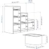 IKEA TROFAST Storage Combination with Boxes, 99x44x94 cm, White
