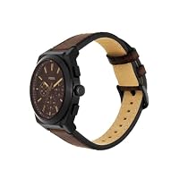 FOSSIL Everett Herrenuhr, Quarz-Chronographenwerk mit Edelstahl- oder Lederarmband – Ansicht 3
