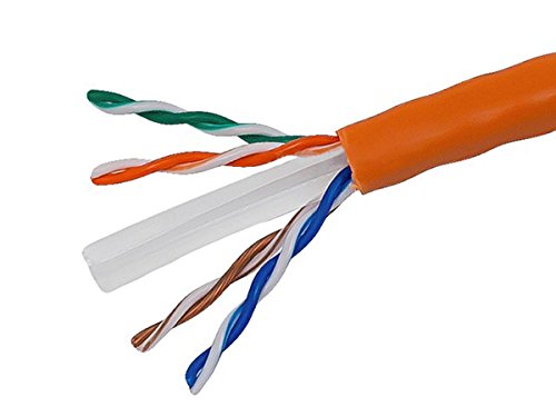 Exclusive Discount 50% Price Monoprice Cat6 Ethernet Bulk Cable - Network Internet Cord - Stranded, 550Mhz, UTP, CM, Pure Bare Copper Wire, 24AWG, 1000ft, Orange
