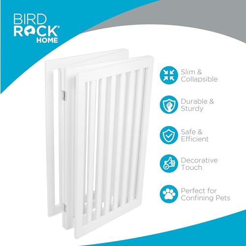 INTERNET’S BEST Dog Gate Indoor Freestanding Pet Barrier, Folding Wood Dog Fence, Extra Wide Doorway Puppy Gate, Indoor Animal Privacy Panel, Wooden Cat Fence – 4 Panel – 36″, White INTERNET’S BEST Dog Gate Indoor Freestanding Pet Barrier, Folding Wood Dog Fence, Extra Wide Doorway Puppy Gate, Indoor Animal Privacy Panel, Wooden Cat Fence – 4 Panel – 36″, White