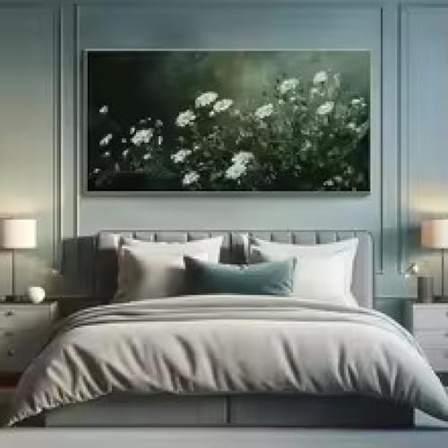 Tableau fleurs texturé grand format pour illuminer un intérieur contemporain