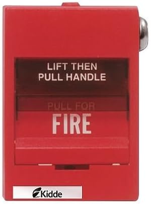 Fire Alarm Pull Station, Red, 3-5/8" D