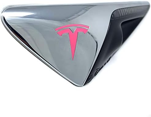 Custom Cut Graphics Logo Decal Wrap for Tesla Model 3 (Gloss Pink)