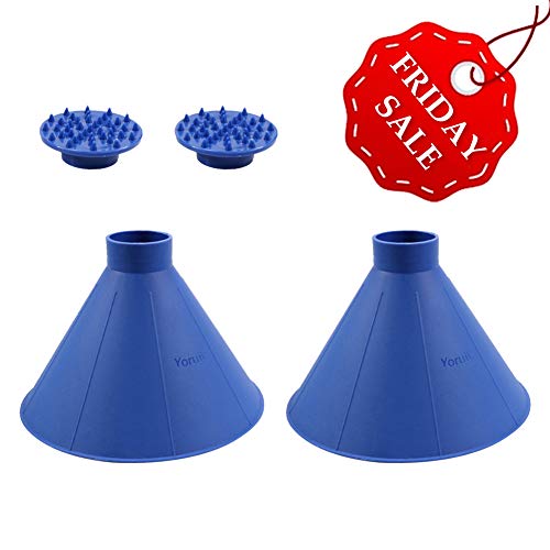 Yoruii Ice Scrapers Wiper Cone-Shaped Round Car Windshield Conical Round Funnel Portable Multi-Function
