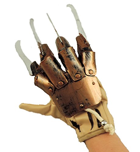 Deluxe Freddy Krueger Claw Glove Nightmare On Elm Street Prop Brown
